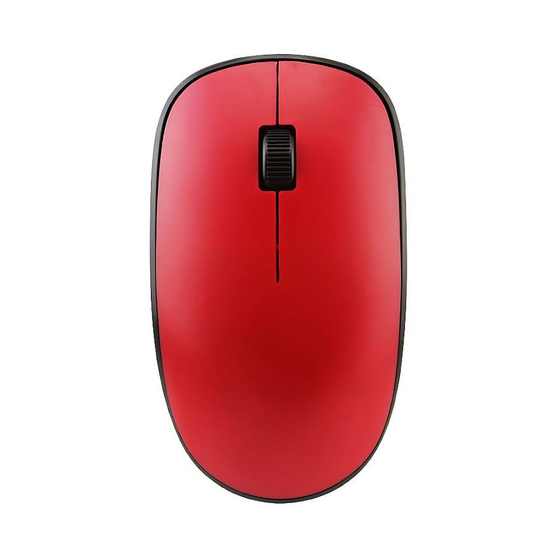 Elec Space Wireless Mouse, 3 Buttons, 2.4G Portable Computer Mice for PC Laptop , Red