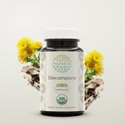HerbEra Elecampane Capsules, Organic Herbal Dietary Supplement for Respiratory Support, Certified Organic Elecampane (Inula Helenium) Dried Root Capsules, Natural, 60 Capsules