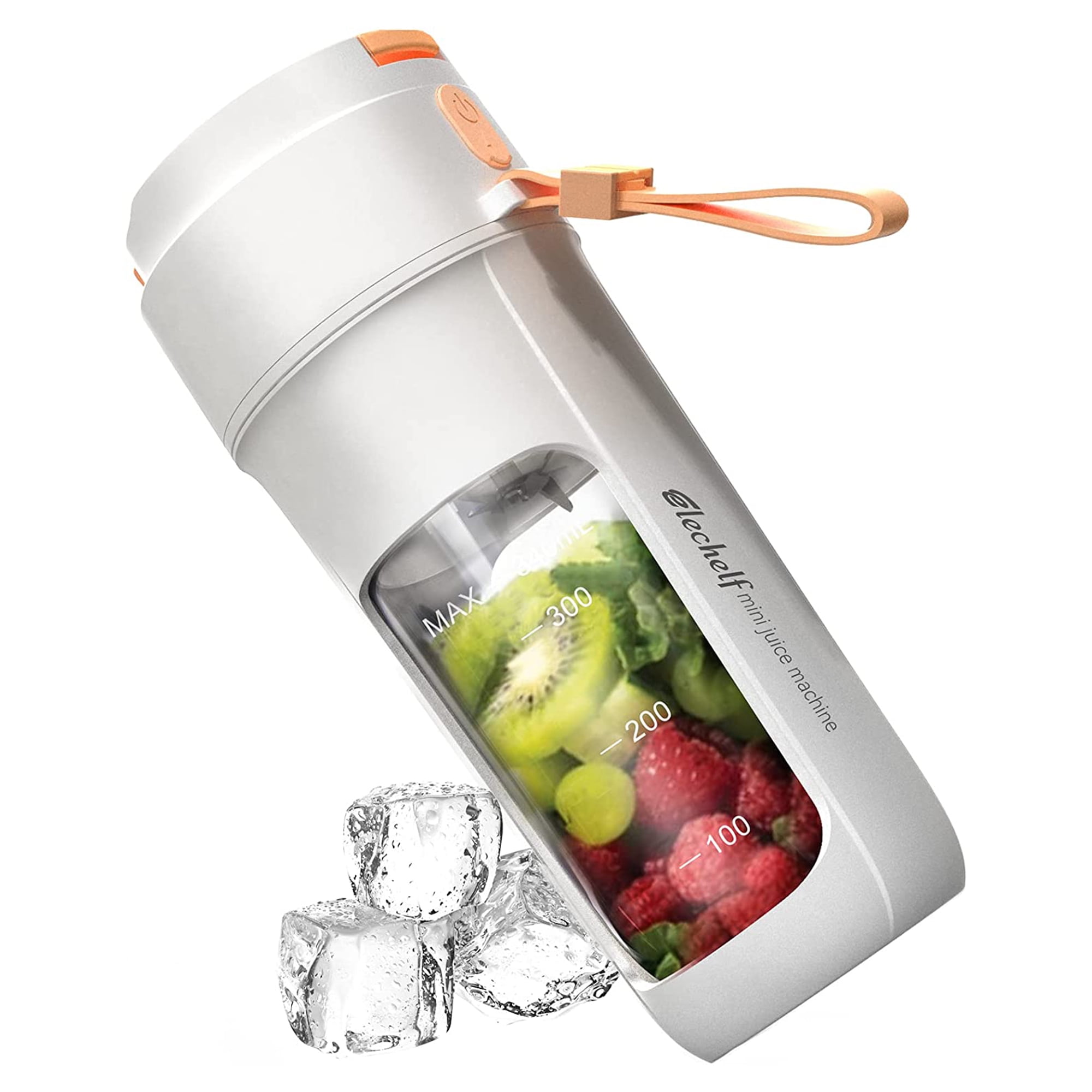 Fresh Juice Bottle Bender - Personal Blender On the go - Crushes Ice and  Frozen Fruits - Mini Small Hand Mixer for Home, Camping, Outdoors -  Wireless