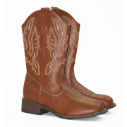 Elecsop Cowboy Boots for Women, Western Cowgirl Boots with Classic Embroidery, Mid-Calf Square Toe womens cowboy boots, Fashion, Brown