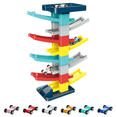 thumbnail image 1 of Freshe Car Ramp Toy, Race Track Car Ramp with 8 Ramps 6 Mini Cars, Slide Racing Toys Gifts, Toys for 3+ Years Old Boys and Girls, 1 of 7