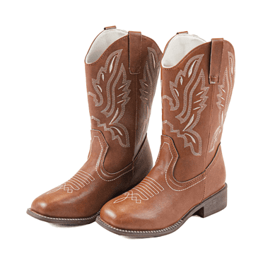 Elecsop Cowboy Boots for Women, Western Cowgirl Boots with Classic Embroidery, Mid-Calf Square Toe womens cowboy boots, Fashion, Brown