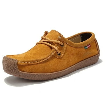 Elecsop Loafers for Women, Casual Comfortable Non-Slip Flats for Women, Faux Suede Boat Shoes for Walking