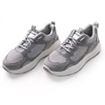 thumbnail image 1 of Elecsop Sneakers for Women, Fashion Platform Mesh Womens Sneakers, Lace Up Comfortable Athletic Running Shoes for Walking Running Hiking, Grey, 1 of 7