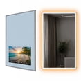 thumbnail image 1 of Elecsung 24" W x 40" H Mirror with 22" Smart Display with LED Light webOS Salon Entertainment Streaming TV Voice Control Apps for Barber Shops Beauty Studios, 1 of 10