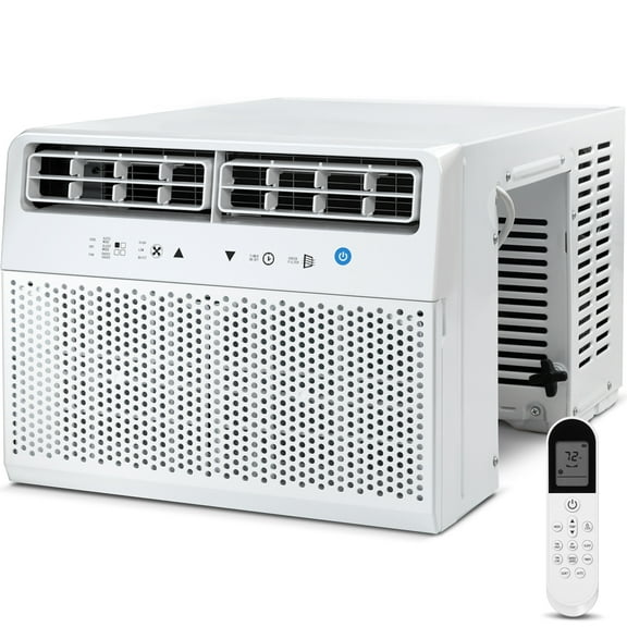 Electactic Window Air Conditioner with Remote Control, 10000 BTU Ashrae 115 Volt U-Shape , Window AC Unit 6 Modes and 3 Fan Modes, 24 Hour Timer, 450 Sq.Ft