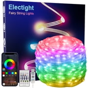 Electlight 65FT 200 LEDs Smart RGB Fairy String Lights, APP/Remote Control, Music/Voice Sync, IP65 Waterproof for Bedroom Party Wedding DIY