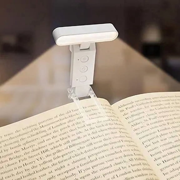 Electight LED Clip On Book Light, Rechargeable Reading Light with 5 Color Modes, 6 Brightness Levels, 30/60 Min Auto Timer, Portable Eye Care Bed Light for Kids Adults Book Lovers