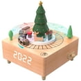 thumbnail image 1 of Electime Wooden Alarm Clock for Christmas Gift, Desktop Digital Clock, Train Musical Box Smart Castle Toy Birthday Present for Lover Friends and Children, 1 of 8