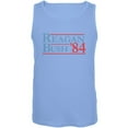 thumbnail image 1 of Election 1984 Reagan Bush Distressed Carolina Blue Adult Tank Top - Small, 1 of 1