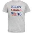 thumbnail image 1 of Election 2016 16 Flag Hillary Clinton Light Heather Grey Adult T-Shirt - X-Large, 1 of 1