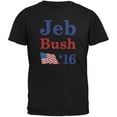 thumbnail image 1 of Election 2016 16 Flag Jeb Bush Black Adult T-Shirt - 2X-Large, 1 of 1