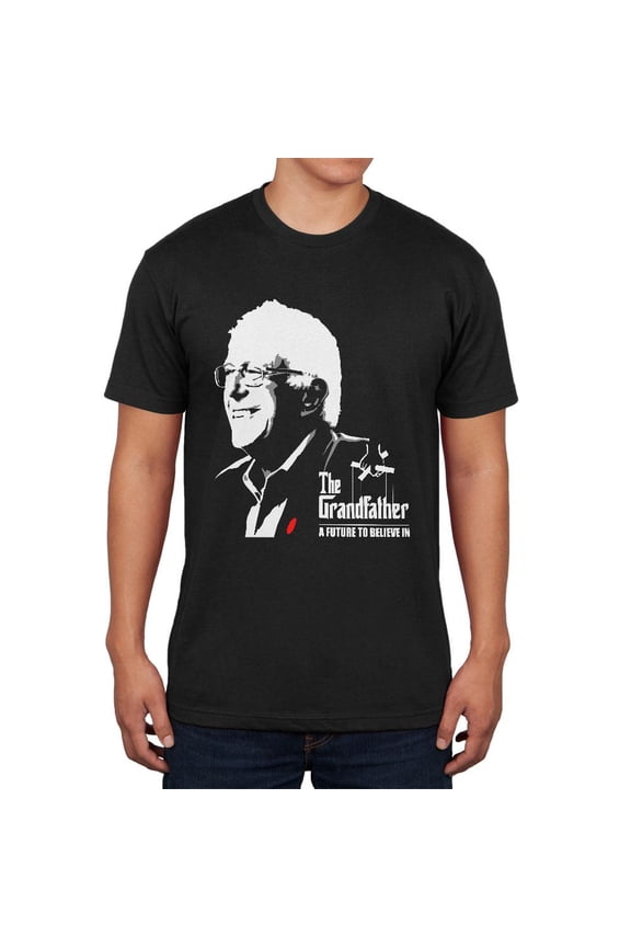 Election 2016 Bernie Sanders The Grandfather Black Soft Adult T-Shirt - X-Large