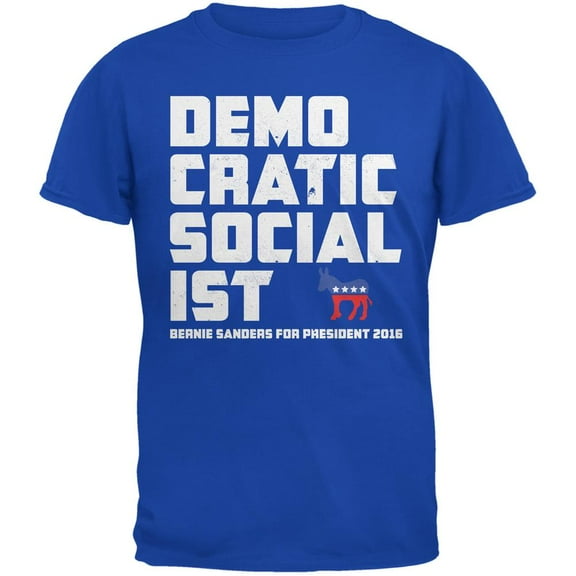 Election 2016 Democratic Socialist Royal Adult T-Shirt - 2X-Large
