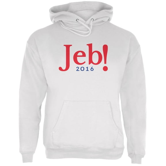 Election 2016 Jeb Bush Jeb! 2016 White Adult Hoodie - Large
