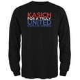 thumbnail image 1 of Election 2016 John Kasich Truly United Black Adult Long Sleeve T-Shirt - Large, 1 of 1