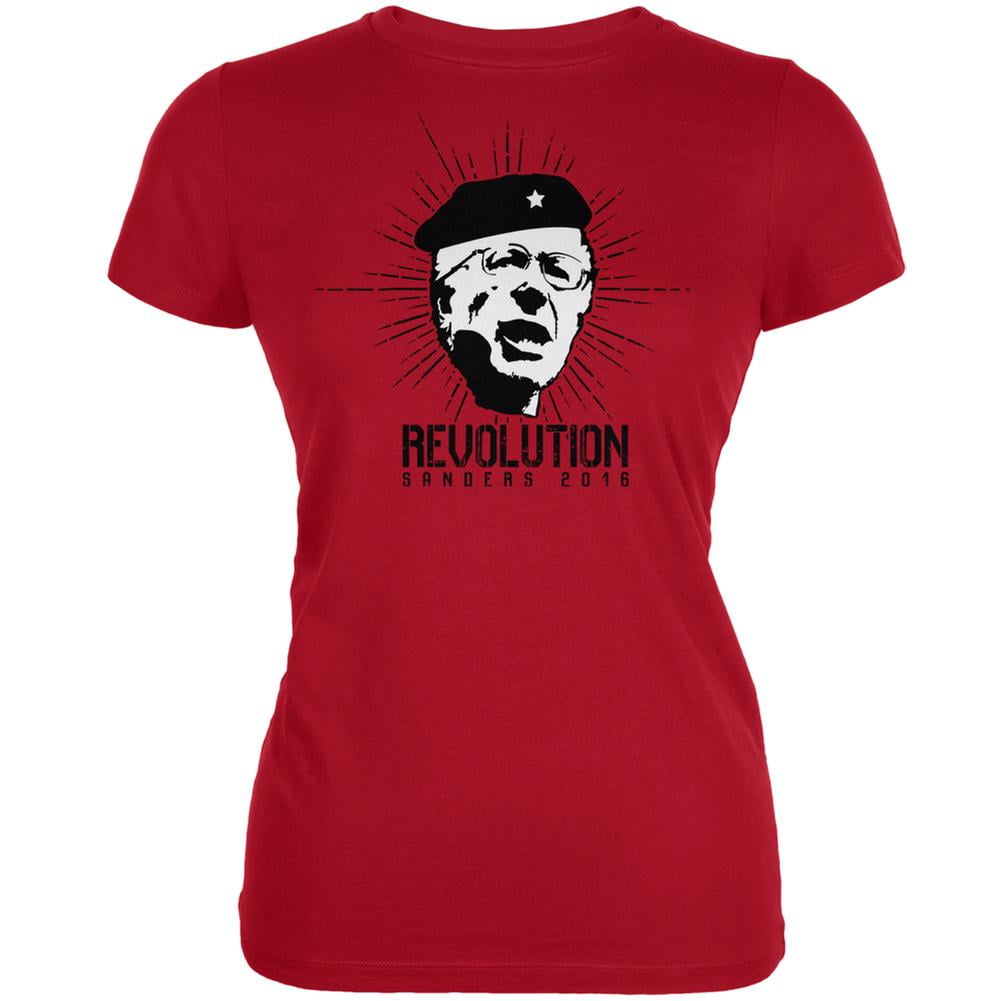 Election 2020 Bernie Sanders Che Guevara Parody Red Juniors Soft T ...