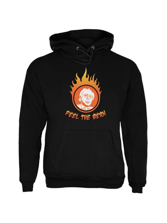 Election 2020 Bernie Sanders Feel The Bern Black Adult Hoodie - Large