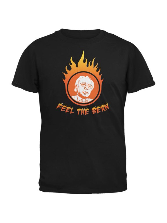 Election 2020 Bernie Sanders Feel The Bern Black Adult T-Shirt - 2X-Large