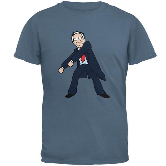 Election 2020 Bernie Sanders Flossing Dance Mens T Shirt Indigo Blue 2XL