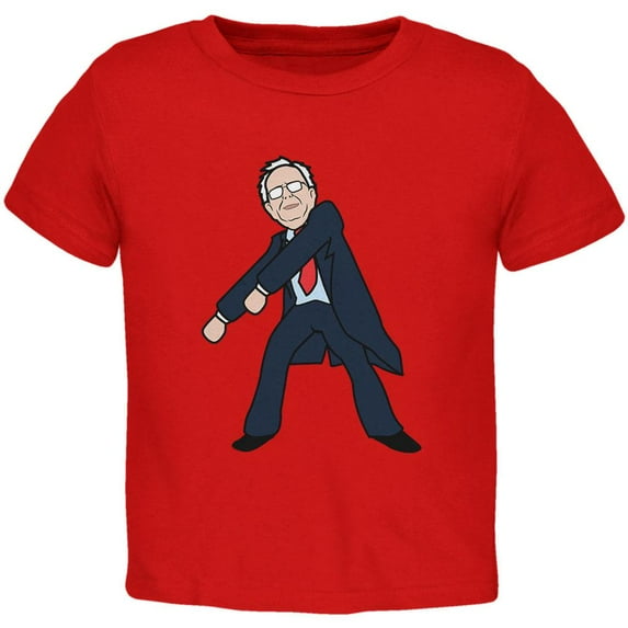 Election 2020 Bernie Sanders Flossing Dance Toddler T Shirt Red 2T