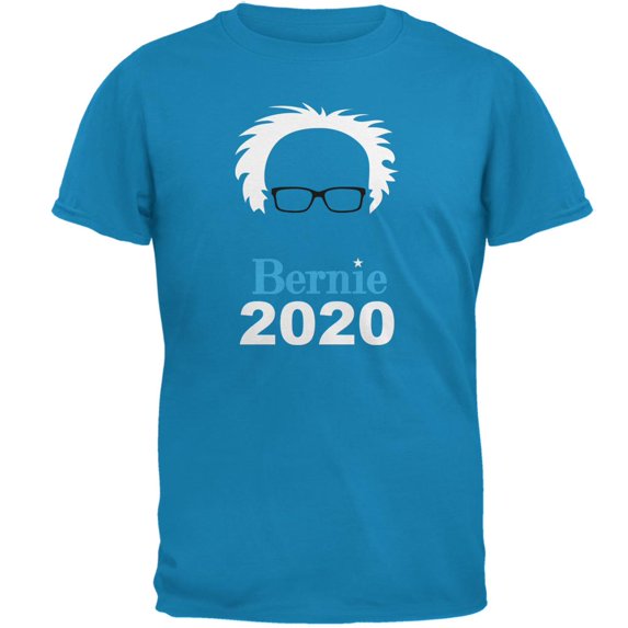 Election 2020 Bernie Sanders Hair Minimalist Mens T Shirt Sapphire LG