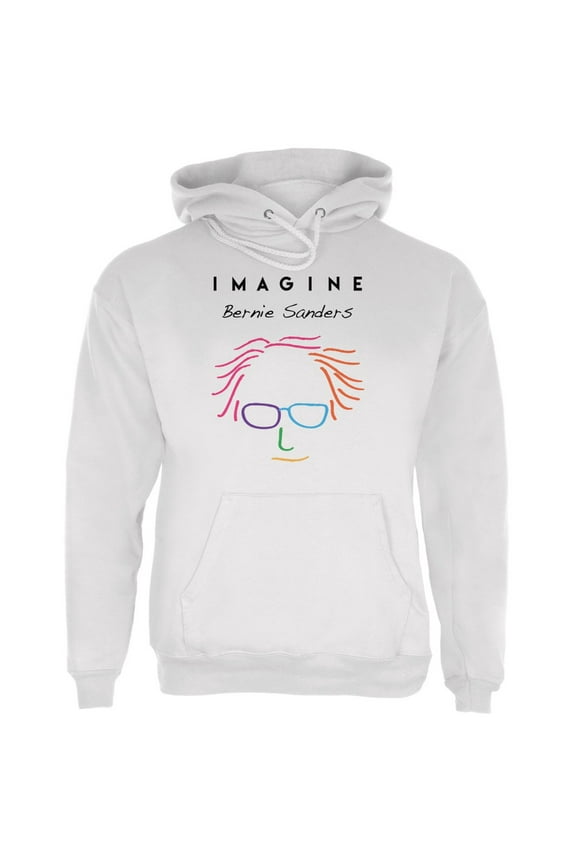 Election 2020 Bernie Sanders Imagine White Adult Hoodie - Large