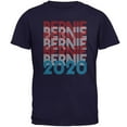 thumbnail image 1 of Election 2020 Bernie Sanders Vintage Style Overlap Mens T Shirt Navy 3X-LG, 1 of 1