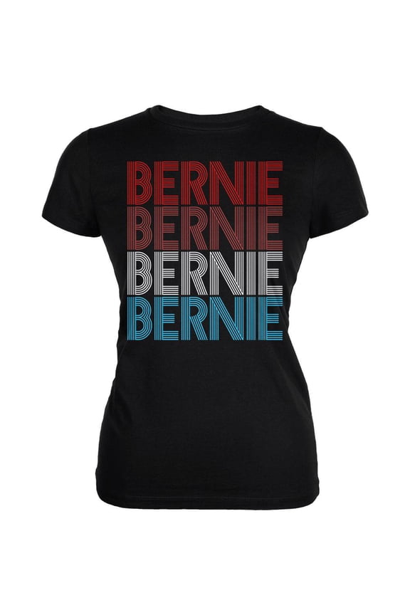 Election 2020 Bernie Sanders Vintage Style USA Juniors Soft T Shirt Black 2XL