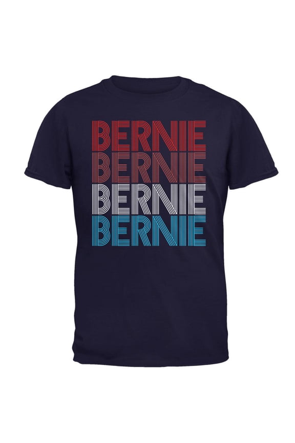 Election 2020 Bernie Sanders Vintage Style USA Mens T Shirt Navy MD