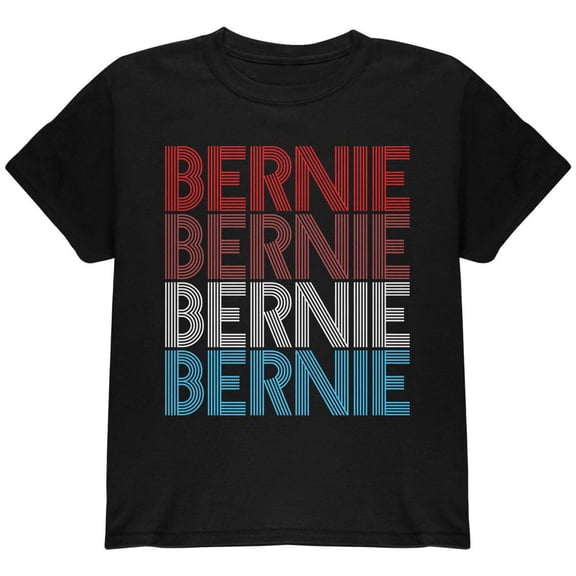 Election 2020 Bernie Sanders Vintage Style USA Youth T Shirt Black YLG