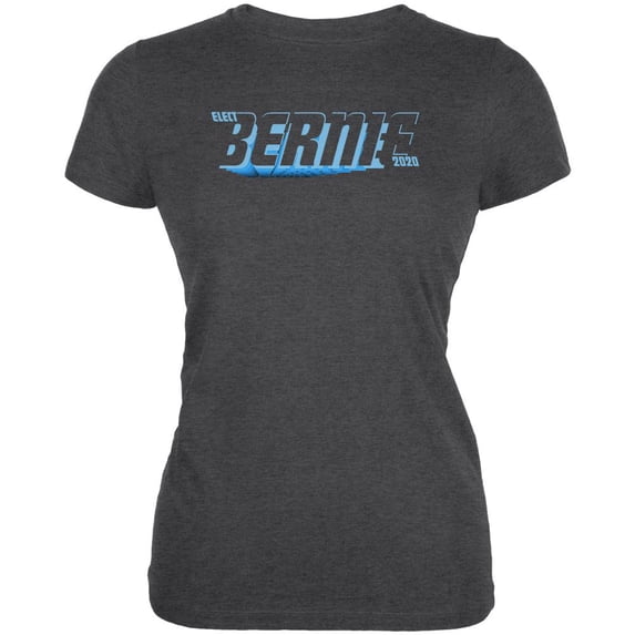 Election 2020 Bernie Sanders Zoom Juniors Soft T Shirt Deep Heather SM