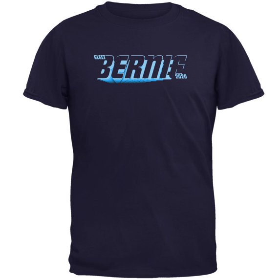 Election 2020 Bernie Sanders Zoom Mens T Shirt Navy 3X-LG