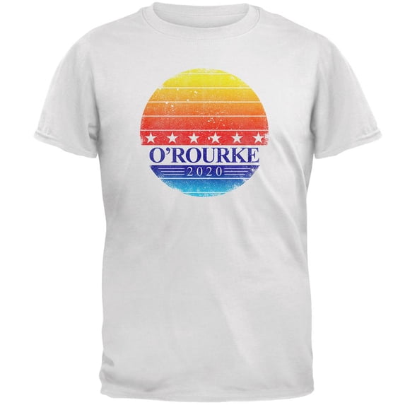 Election 2020 Beto O'Rourke Retro Texas Sunrise Mens T Shirt White 5X-LG