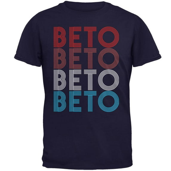 Election 2020 Beto O'Rourke Vintage Style Mens T Shirt Navy LG