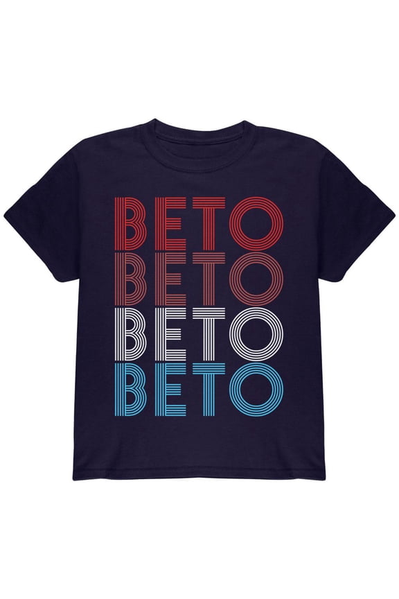 Election 2020 Beto O'Rourke Vintage Style Youth T Shirt Navy YXL