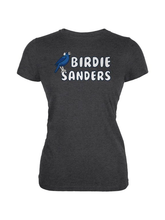 Election 2020 Bird Birdie Bernie Sanders Juniors Soft T Shirt Deep Heather SM