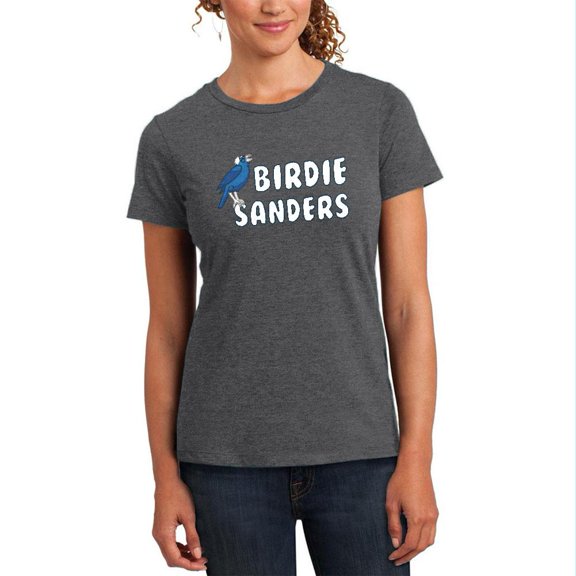 Election 2020 Bird Birdie Bernie Sanders Womens Heather T Shirt Deep Heather MD