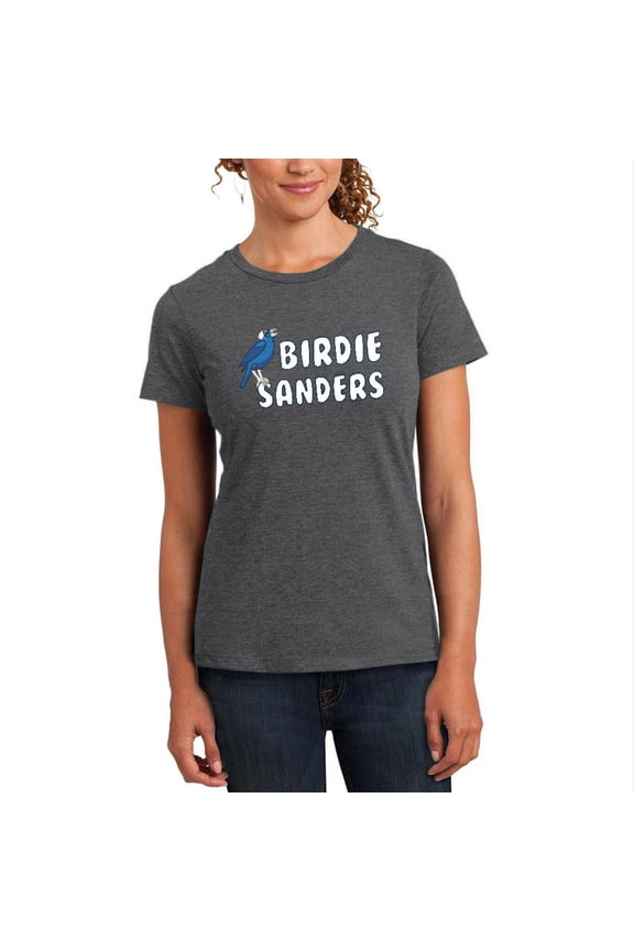 Election 2020 Bird Birdie Bernie Sanders Womens Heather T Shirt Deep Heather SM