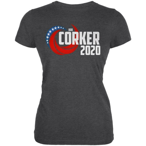 Election 2020 Bob Corker for President Juniors Soft T Shirt Deep Heather LG