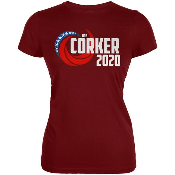 Election 2020 Bob Corker for President Juniors Soft T Shirt Garnet Red SM
