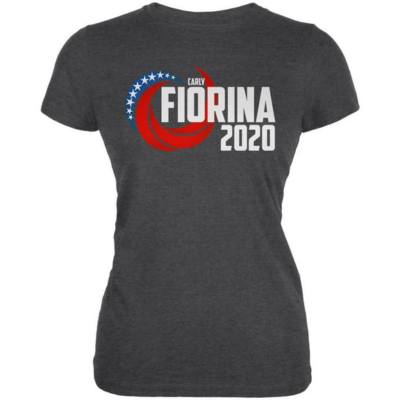 Election 2020 Carly Fiorina for President Juniors Soft T Shirt Deep Heather X-LG