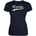 thumbnail image 1 of Election 2020 Elizabeth Warren For President Swoosh Juniors Soft T Shirt Navy X-LG, 1 of 1