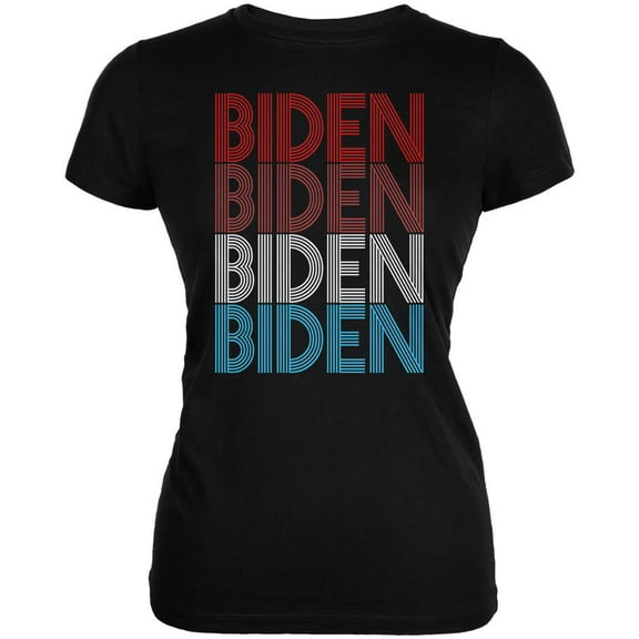 Election 2020 Joe President Biden Vintage Style Juniors Soft T Shirt Black SM