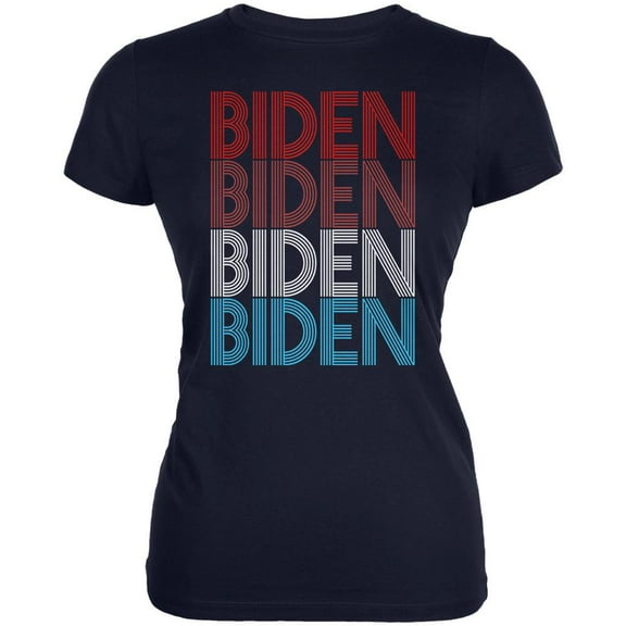 Election 2020 Joe President Biden Vintage Style Juniors Soft T Shirt Navy 2XL