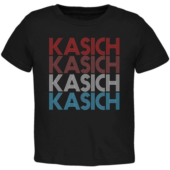 Election 2020 John Kasich President Vintage Style Toddler T Shirt Black Toddler Size 5/6