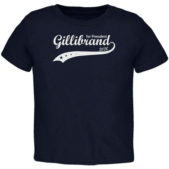 Election 2020 Kirsten Gillibrand for President Swoosh Toddler T Shirt Navy 4T
