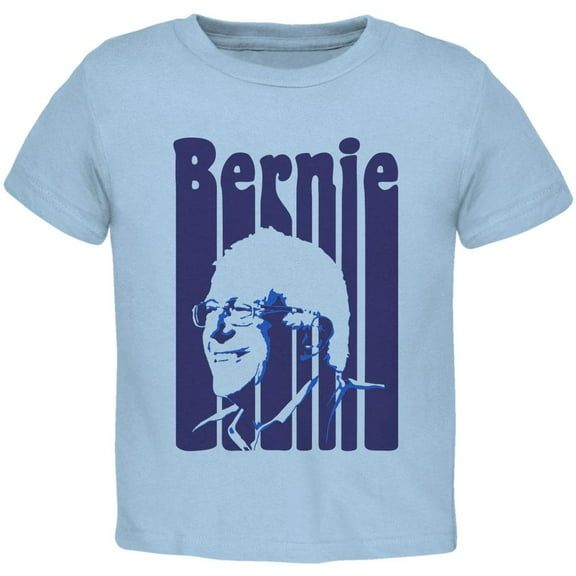 Election 2020 Retro 70s Color Bars Bernie Sanders Toddler T Shirt Light Blue 2T