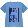 thumbnail image 1 of Election 2020 Retro 70s Color Bars Bernie Sanders Youth T Shirt Carolina Blue YLG, 1 of 1
