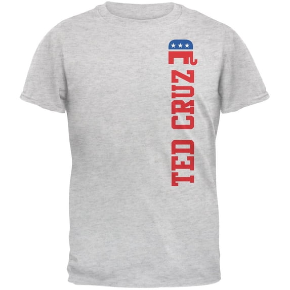 Election 2020 Team Ted Cruz Light Heather Grey Adult T-Shirt - 2X-Large